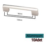 Köprü Alüminyum 96-128MM Krom Mobilya Çekmece Mutfak Dolap Dolabı Kulpu Kulbu Kulpları 10 Adet