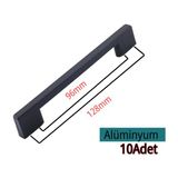 Köprü Alüminyum 96-128MM Siyah Mobilya Çekmece Mutfak Dolap Dolabı Kulpu Kulbu Kulpları 10 Adet