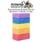Kopuk Hamur 5 Renk 5 Gr 1 Paket Kurumayan Kopuk Oyun Hamuru Hafif Yumusak Hamur Okul Oncesi Anasinifi Kres Etkinlikleri
