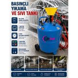 Köpük Tankı Sıvı Köpük Püskürtme Pompası - Basınçlı Köpük Yapıcı Oto Araç Yıkama Makinesi 90LT