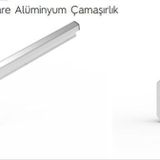 Koral Ayarlı CLZ202 80x30/60x25 cm Balkon Çamaşır Askılığı