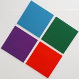 KORALL KEÇE KUMAŞ KAPLI DUVAR PANOSU 4 RENKLİ 30X30 CM 4 ADET