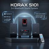 Korax 5101 2+1 Bluetooth Ses Sistemi - Ofis, Ev, Kafe Için Subwoofer Hoparlör (Usb/sd/aux/fm Radyo)