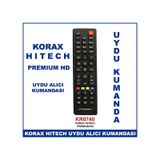 Korax Hitech Premium Hd Uydu Cihaz Kumandası Kr0740 - Uydu Alıcı Kumandası