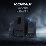 Korax KX-FM51105 Bluetooth 2+1 Multimedya Ses Sistemi - FM Radyo / USB / SD / Kumandalı