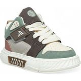 Koray Shoes Bağcık Görünümlü Cırtlı Sneaker Çocuk Spor Ayakkabı - Bej