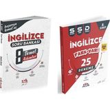 Koray Varol Akademi 8.Sınıf İngilizce Temel Adımlar Soru Bankası ve 25 Sistematik Sarmal Deneme 2 Kitap