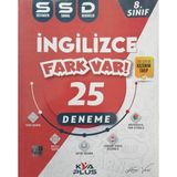 Koray Varol Akademi 8.Sınıf LGS Fark Var Ingilizce SSD Sarmal 25 Deneme - LGS Deneme