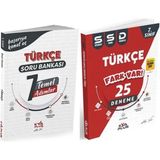 Koray Varol Akademi Yayınları 7.Sınıf Türkçe Temel Adımlar Soru Bankası - 7.Sınıf Türkçe 25 Sistematik Sarmal Deneme 2'li Set