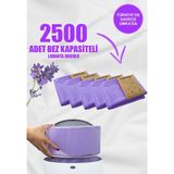 Korbell 16 Lt Çöp Kutuları ile Uyumlu 2500 Bebek Bezi Kapasiteli Lavanta Kokulu 5 Paket Çöp Poşeti