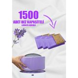 Korbell 16l Çöp Kutuları İle Uyumlu - 3 Paket 1500 Adet Bebek Bezi Kapasiteli Lavanta Kokulu Yerli Çöp Poşeti