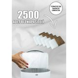 Korbell 16LT Uyumlu Yerli Malı Bebek Bezi Çöp Poşeti 5 Paket 2500 Bez Kapasiteli Beyaz Sabun Kokulu (Umka)