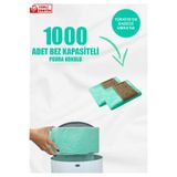 Korbell Kirli Bebek Bezi Kovaları Ile Uyumlu 1000 Adet Bebek Bezi Kapasiteli Paket Yerli Çöp Poşeti