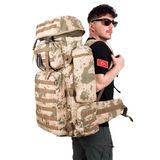 KORDAK 110 Lt Su Geçirmez Cordura Kamuflaj Askeri Çanta Dağcı Arazi Operasyon Çantası Çöl Kamuflaj, 110 Lt, ASKkrdk110CANTA, Çöl Kamuflaj, üniseks-yetişkin