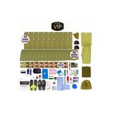 KORDAK 30'lu VIP Kışlık Bedelli Askerlik Seti - Silikon Jel Tabanlıklı, L, ASKVİPKİS1, Haki