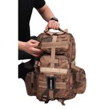 KORDAK 42 Lt Cırtlı Yan Cepli Tactical Sırt Çantası - Fonksiyonel Outdoor Çanta, Çöl Kamuflaj, 42 Litre, ASK42LTCANTA, Çöl Kamuflaj