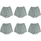 Kordak 6'lı Askeri Don - Standartlara Uygun Askeri İç Çamaşır Boxer - Füme - Gri - XL