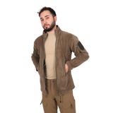 KORDAK Askeri Polar Hırka Açık Haki, 2XL, KRDKPLR, Açık Haki, Erkek