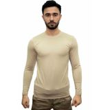 Kordak Bej Askeri Termal Microfiber Uzun Kol Tişört- Mikrofiber Spor Tişörtü M