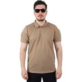 Kordak Bej Lacost Polo Yaka Taktik T-Shirt - M