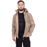 Kordak Bej Softshell Su Geçirmez Taktik Mont - Waterproof Windproof Spor Mont - XL