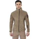 Kordak Bej Taktik Polar Hırka - Askeri Outdoor Polar - 2XL