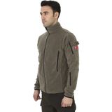 Kordak Erkek Açık Haki Taktik Askeri Outdoor Avcı Polar Hırka - S