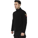 Kordak Erkek Siyah Taktik Polar Hırka - Outdoor Polis Poları - L