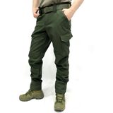 Kordak Içi Polarlı Tactical Outdoor Su Geçirmez Softshell Pantolon - 2XL - Haki Yeşil