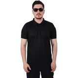 Kordak Siyah Lacost Polo Yaka Taktik T-Shirt - M