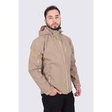 Kordak Softshell Su Geçirmez Tactical Mont | Polar Iç Katmanlı, Rüzgar Geçirmez, Askeri Outdoor Mont - 2XL - Bej