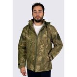 Kordak Softshell Su Geçirmez Tactical Mont | Polar Iç Katmanlı, Rüzgar Geçirmez, Askeri Outdoor Mont - Askeri Kamuflaj