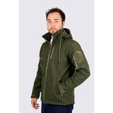 Kordak Softshell Su Geçirmez Tactical Mont | Polar Iç Katmanlı, Rüzgar Geçirmez, Askeri Outdoor Mont - Haki