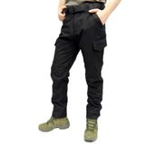KORDAK Su-Rüzgar Geçirmez Siyah Softshell Pantolon (Siyah, S)