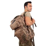 KORDAK Tactical 45 Lt Lazer Kesim Çöl Kamuflaj Taktik Sırt Çantası