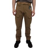 Kordak Tactical Su Itici Likralı Pantolon - Trekking Outdoor Pantolon - Bej Siyah Haki - L