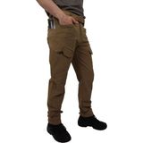 Kordak Tactical Su Itici Likralı Pantolon - Trekking Outdoor Pantolon - Bej Siyah Haki - M