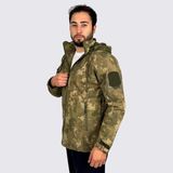 Kordak Tsk Kamuflaj Içi Polarlı Softshell Su Geçirmez Taktik Mont - Waterproof Windproof - 2XL