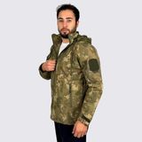 Kordak Tsk Kamuflaj Içi Polarlı Softshell Su Geçirmez Taktik Mont - Waterproof Windproof