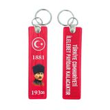 KORDAK Türkiye Cumhuriyeti İlelebet Payidar Kalacaktır Anahtarlık, 12 cm x 3 cm, ANAHTARLIKSETLERİ, Kırmızı, üniseks-yetişkin