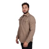 KORDAK Uzun Kollu Likralı Outdoor Taktik Gömlek, L, ASKTKTKGMLEK, Bej, Erkek