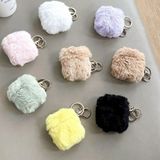 Kordify Airpods Peluş Kılıf - Airpods Pro / Pro 2 - Siyah - Beyaz