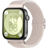 Kordify Huawei Watch Fit 5 Pro / Fit 5 / Fit 4 Pro / Fit 4 / Fit 3 Uyumlu Star Tasarım Kumaş Kordon – Şık & Konforlu Akıllı Saat Kayışı - Bej