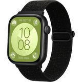 Kordify Huawei Watch Fit 5 Pro / Fit 5 / Fit 4 Pro / Fit 4 / Fit 3 Uyumlu Star Tasarım Kumaş Kordon – Şık & Konforlu Akıllı Saat Kayışı - Benekli Siyah