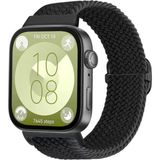Kordify Huawei Watch Fit 5 Pro / Fit 5 / Fit 4 Pro / Fit 4 / Fit 3 Uyumlu Star Tasarım Kumaş Kordon – Şık & Konforlu Akıllı Saat Kayışı - Siyah