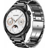 Kordify Huawei Watch Gt3 / Gt4 / Gt5 / Gt6 & Pro Serileri Uyumlu 22MM Paslanmaz Çelik Kordon (46MM) – Klasik Şıklık & Üstün Dayanıklılık! - Siyah