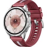 Kordify Watch Gt6 / Gt5 / Gt4 / Gt3 / Gt2 (46MM) 22MM Uyumlu Official Stil Kordon – Premium Akıllı Saat Kordonu - Bordo