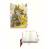 Kore Kız Hatıra Defteri (Günlük) Kilitli Defter 80 yaprak -Sarı