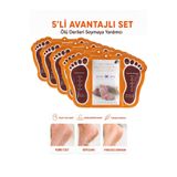 KOREAN GLAM 5 Adet Ayak Soyucu Çorap Ölü Derileri Soyan Ayak Çorabı Peeling Maskesi