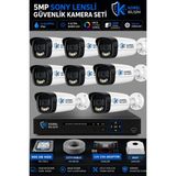 Korel Bilişim 8 Kameralı 5mp Sony Lensli Gece Renkli Güvenlik Kamerası Seti 500 GB HDD